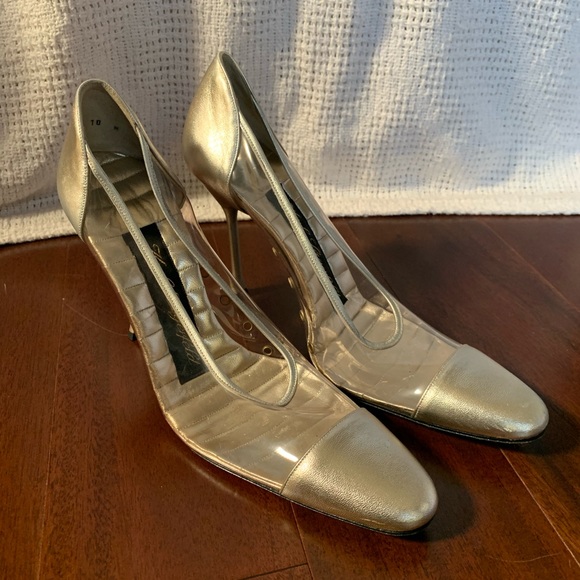 karl lagerfeld vintage stiletto silver translucent - Picture 2 of 8
